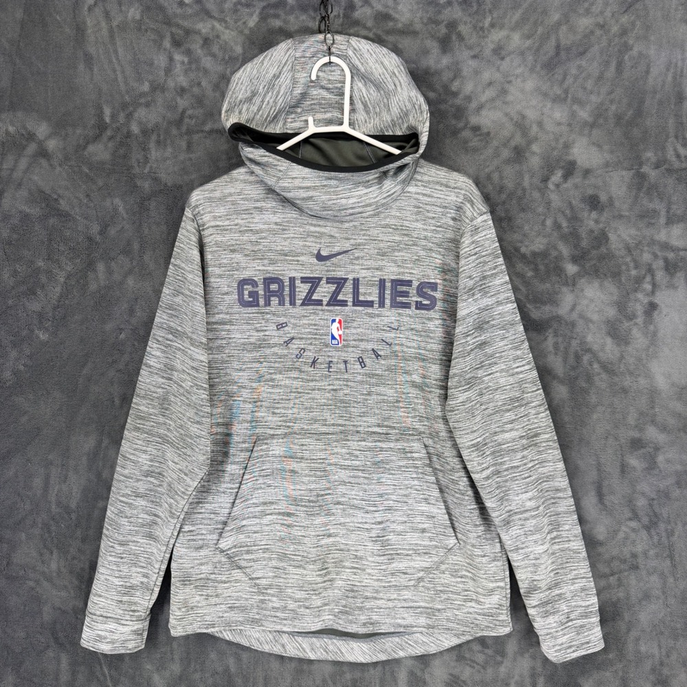 Nike Memphis Grizzlies NBA Basketball Hoodie Mens Large Grey Dri-FIT 940971-091